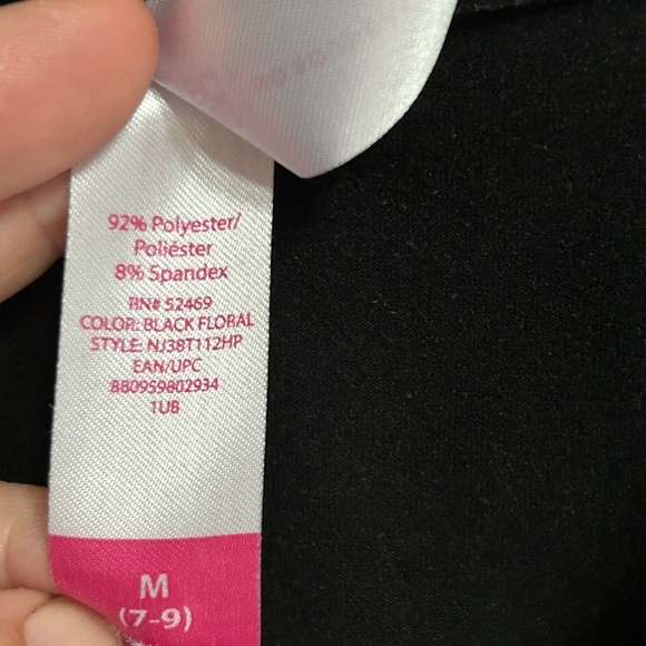 No Boundaries Girls Size 7-9 V-Neck Tie Front Floral Dress - Picture 5 of 11